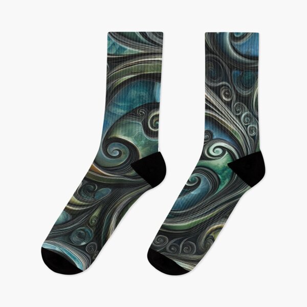 Item preview, New Zealand Māori Paua Pattern Koru Design 23 designed and sold by GrinGalore.