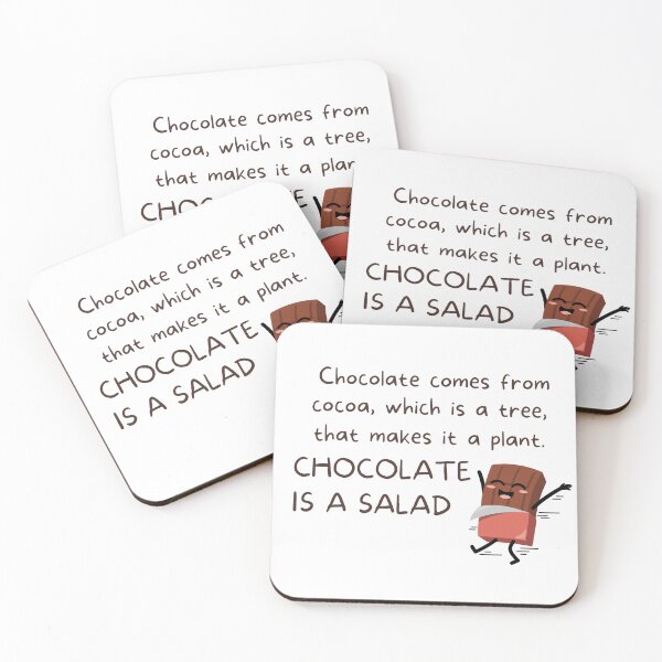 Item preview, Chocolate comes from cocoa, which is a tree that makes it a plant. Chocolate is a salad  designed and sold by Literally-True.