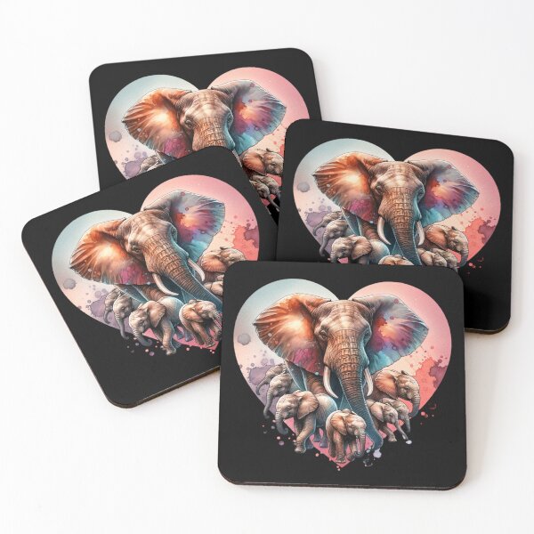 Item preview, Heart with African Elephants for man woman Elephant lover  designed and sold by All Year Round.