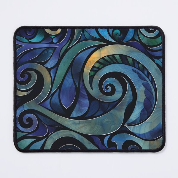 Item preview, New Zealand Māori Paua Pattern Koru Design 24 designed and sold by GrinGalore.