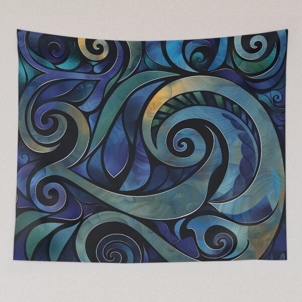 Item preview, New Zealand Māori Paua Pattern Koru Design 24 designed and sold by GrinGalore.