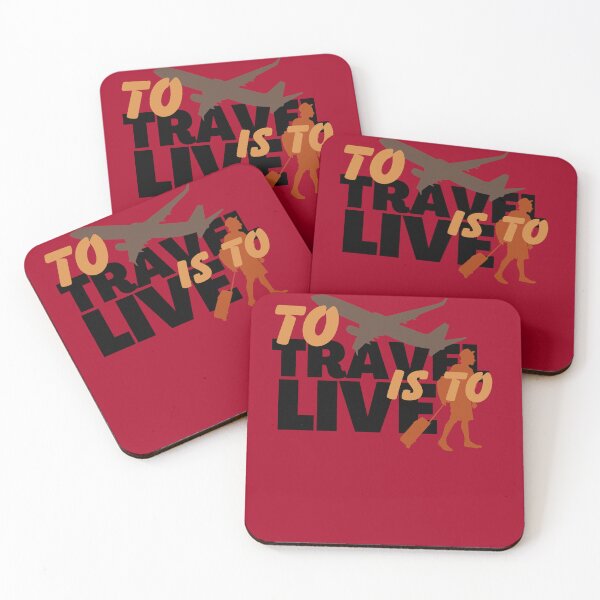 Item preview, inspirational to travel is to live quote Airplane traveler essentials design, Adventure travel journey men designed and sold by LuxeGraphix.