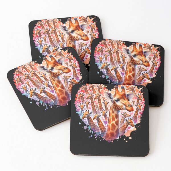 Item preview, Heart with Giraffes for man woman Giraffe lover  designed and sold by All Year Round.