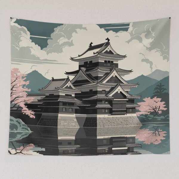 Item preview, Nagano Vintage Travel Poster designed and sold by TravelerRat.