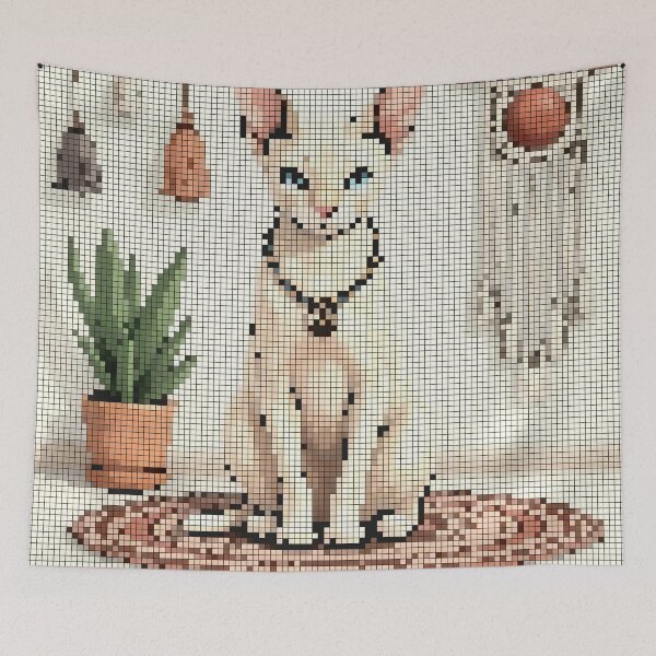 Item preview, Pixel Sphynx and Macramé Magic designed and sold by NaturePixel.
