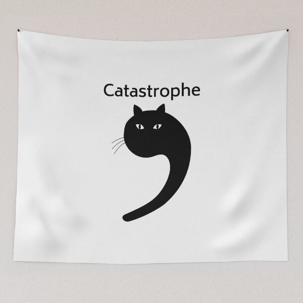 Item preview, Cat as apostrophe funny typography catastrophe designed and sold by peter2art.