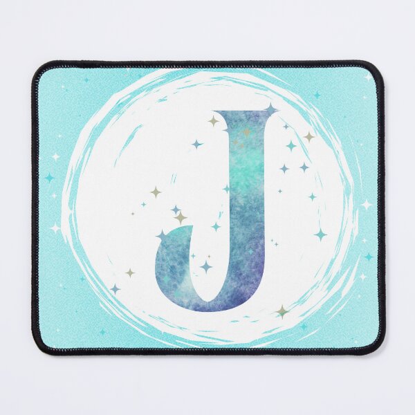 Item preview, Letter J Monogram watercolor galaxy designed and sold by iRenza.