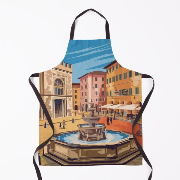 Item preview, Perugia Vintage Travel Poster designed and sold by TravelerRat.