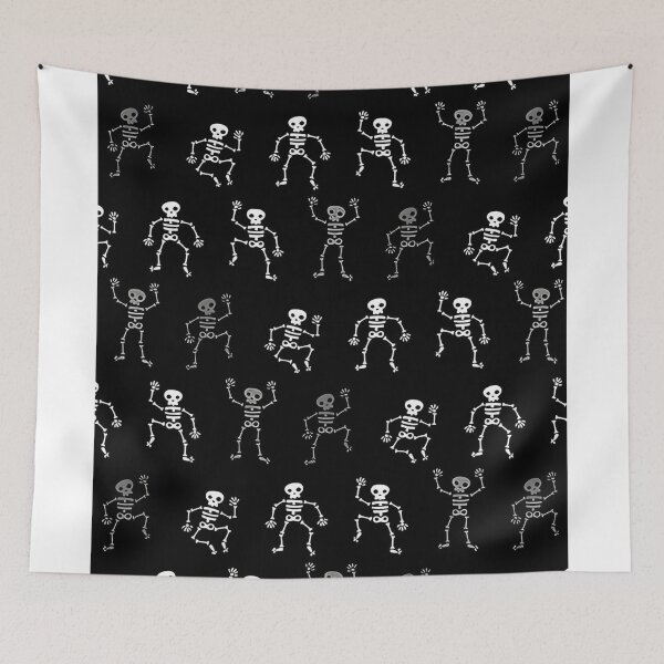 Item preview, Silly Skeleton Dancing Abstract Doodle Black White Cartoon designed and sold by DALdesignstore.