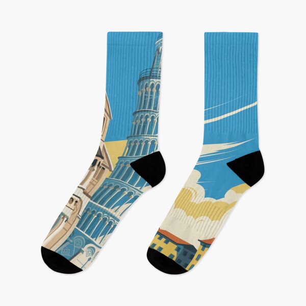 Item preview, Pisa Vintage Travel Poster designed and sold by TravelerRat.