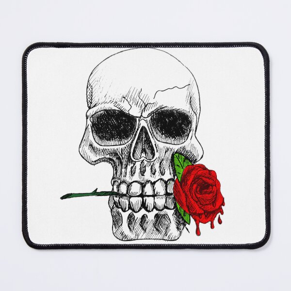Item preview, skull with a rose designed and sold by J-Alex-.