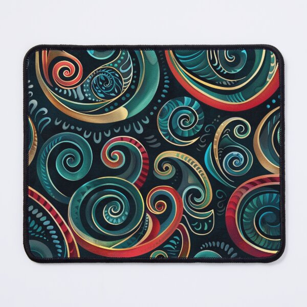 Item preview, New Zealand Māori Paua Pattern Koru Design 33 designed and sold by GrinGalore.
