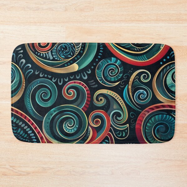 Item preview, New Zealand Māori Paua Pattern Koru Design 33 designed and sold by GrinGalore.