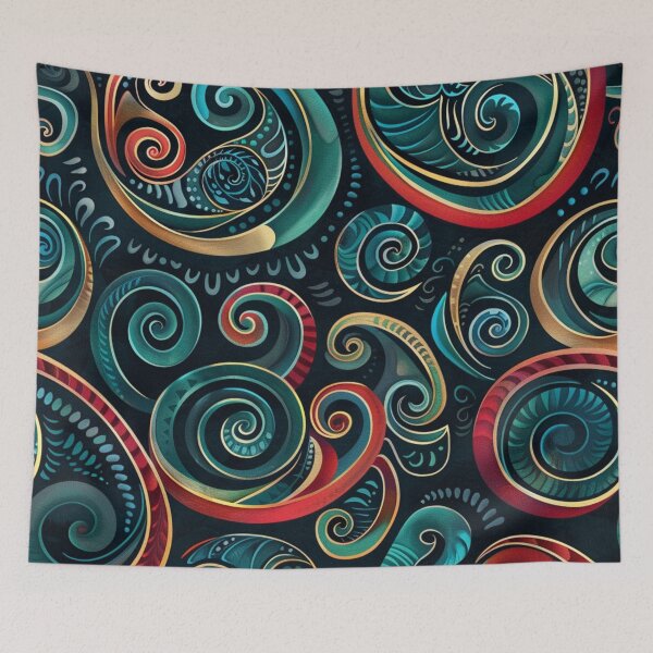 Item preview, New Zealand Māori Paua Pattern Koru Design 33 designed and sold by GrinGalore.
