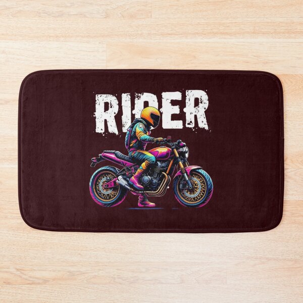 Item preview, Neon-Lit Motorcyclist With Crimson designed and sold by Aise06.