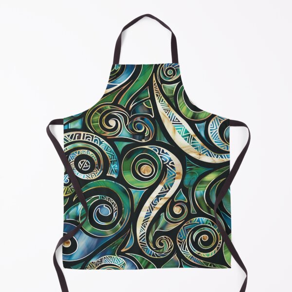 Item preview, New Zealand Māori Paua Pattern Koru Design 34 designed and sold by GrinGalore.