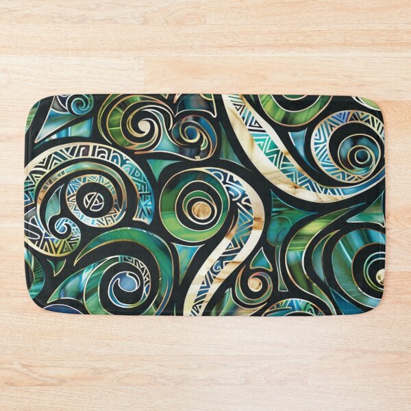 Item preview, New Zealand Māori Paua Pattern Koru Design 34 designed and sold by GrinGalore.