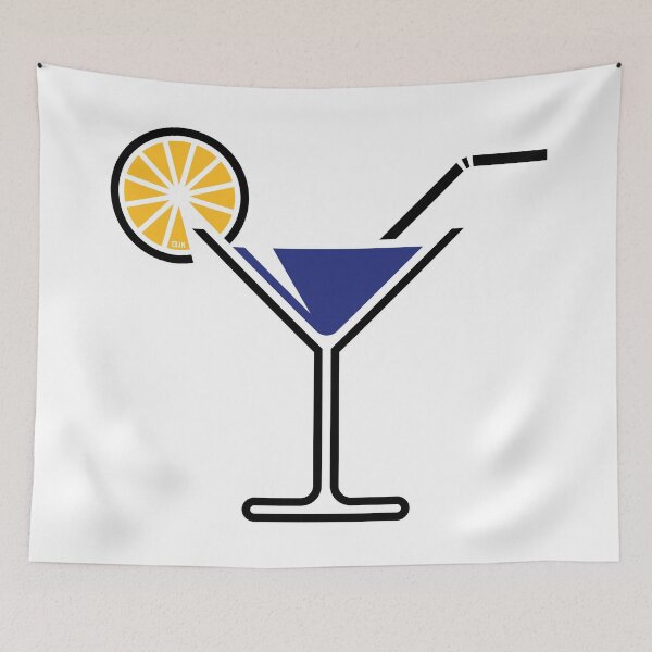 Item preview, Cocktail Glass / Martini Glass (Blue / 3C) designed and sold by MrFaulbaum.