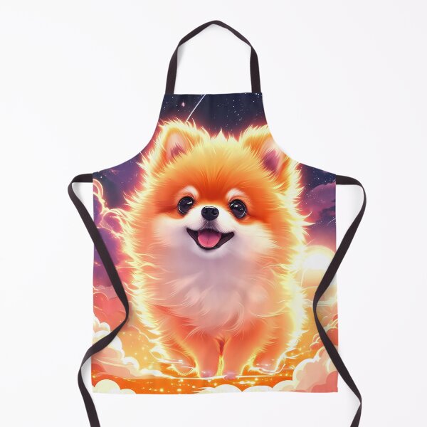 Item preview, Adorable Pomeranian Puppy in a Cosmic Fantasy Wonderland | Fluffy Vibrant Puppy designed and sold by MystiqSlav.