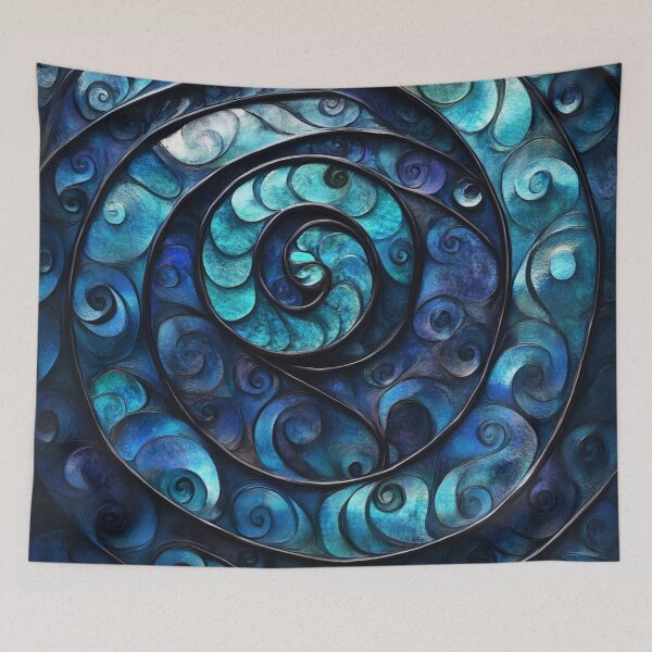 Artikelvorschau, Neuseeland Māori Paua Muster Koru Design 37 entworfen und verkauft von GrinGalore.