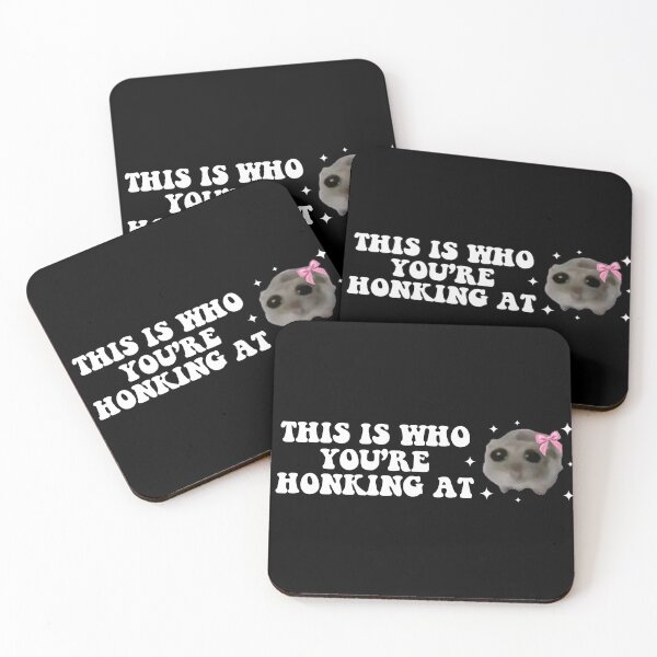Item preview, this is who you are honking at sad hamster bumper designed and sold by Jaxym.