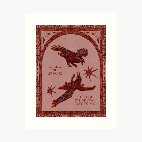 Item preview, Red Crows designed and sold by LizzieOrmian.