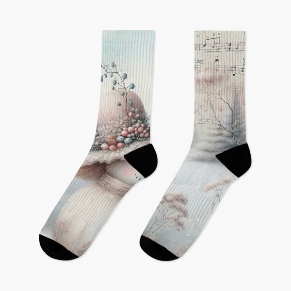 Item preview, A cute snowman in a hat.Winter landscape. designed and sold by MagelliShop.