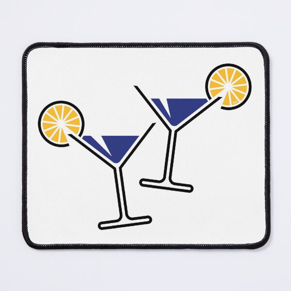 Item preview, 2 Cocktail Glasses / Martini / Cheers (Blue / 3C) designed and sold by MrFaulbaum.