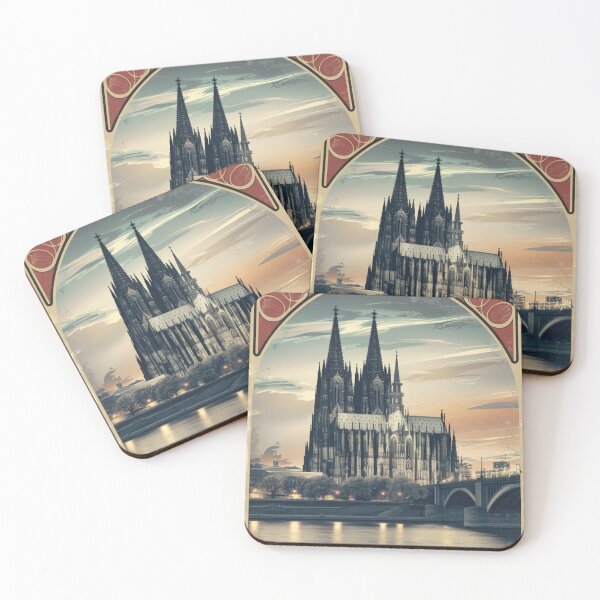 Item preview, Cologne Vintage Travel Poster designed and sold by TravelerRat.