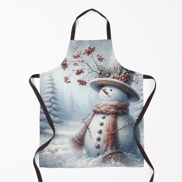 Item preview, A cute snowman in a hat.Winter landscape. designed and sold by MagelliShop.