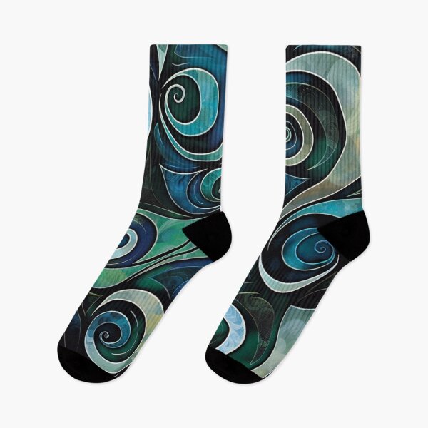 Artikelvorschau, Neuseeland Māori Paua Muster Koru Design 39 entworfen und verkauft von GrinGalore.