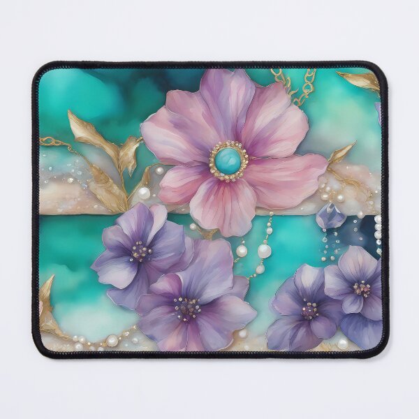 Item preview, Turquoise Flower Bed designed and sold by CalmnessbyChoice.