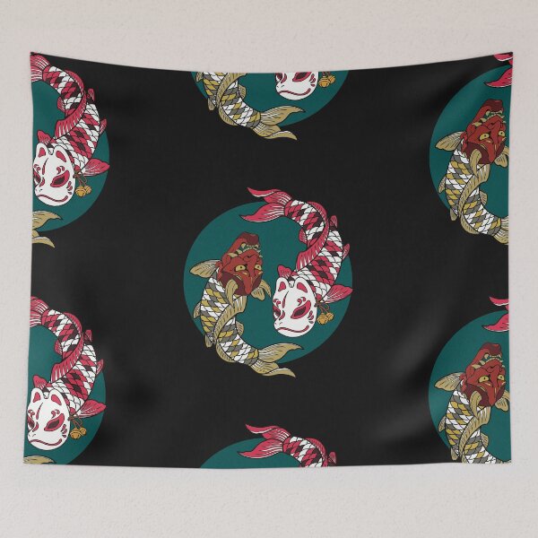 Item preview, Yin and Yang yoKai koi designed and sold by pinkFrogInSpace.