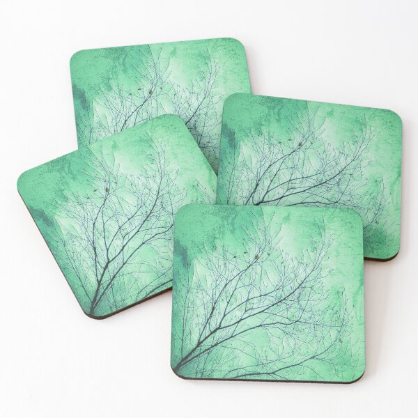 Item preview, Abstract Autumn Tree Branches with Green Grunge Background designed and sold by SXW Designs.