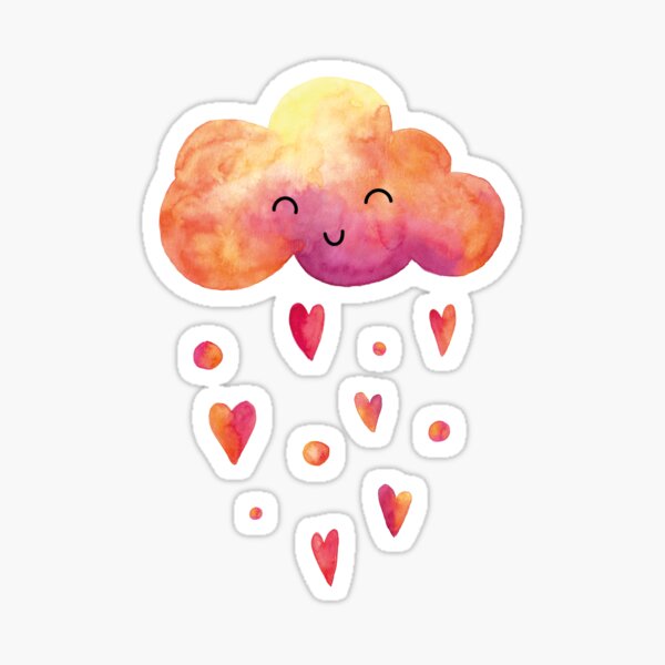 Artikel-Vorschau von Eine Wolke mit Regen der Liebe, designt und verkauft von GinColorist.