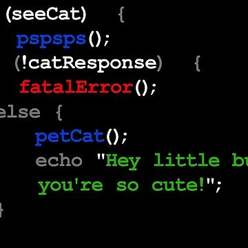 Artwork thumbnail, Cat Code Programming by Angry Swan Designs