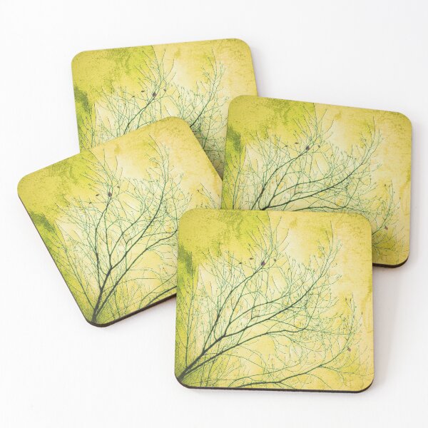 Item preview, Abstract Autumn Tree Branches with Yellow Grunge Background designed and sold by SXW Designs.