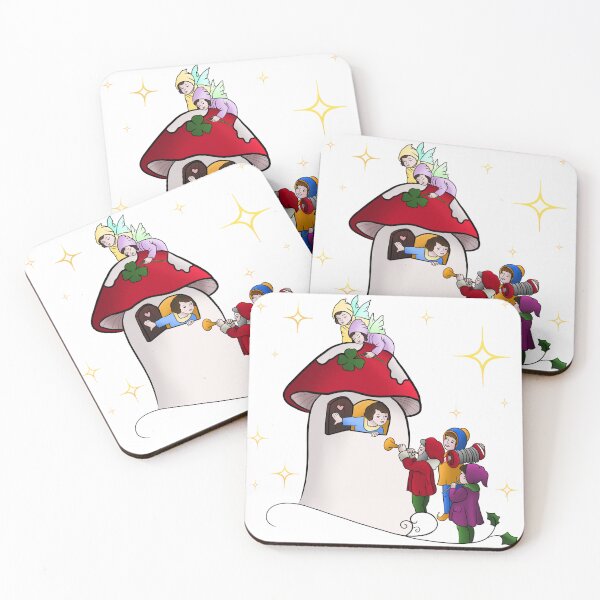 Item preview, Faeries carolling at the mushroom neighbourhood  designed and sold by Queenheartfelt.