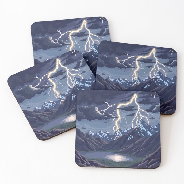 Item preview, Pixel Peaks Lightning in the Storm designed and sold by NaturePixel.