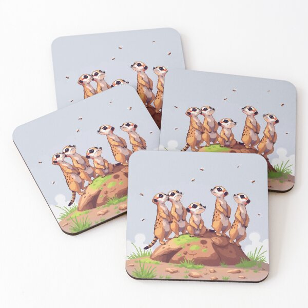 Item preview, Pixel Meerkats Vigil designed and sold by NaturePixel.