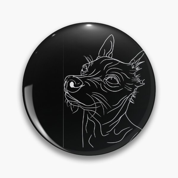 Item preview, Chihuahua Silhouette Line Art designed and sold by lavavamp.
