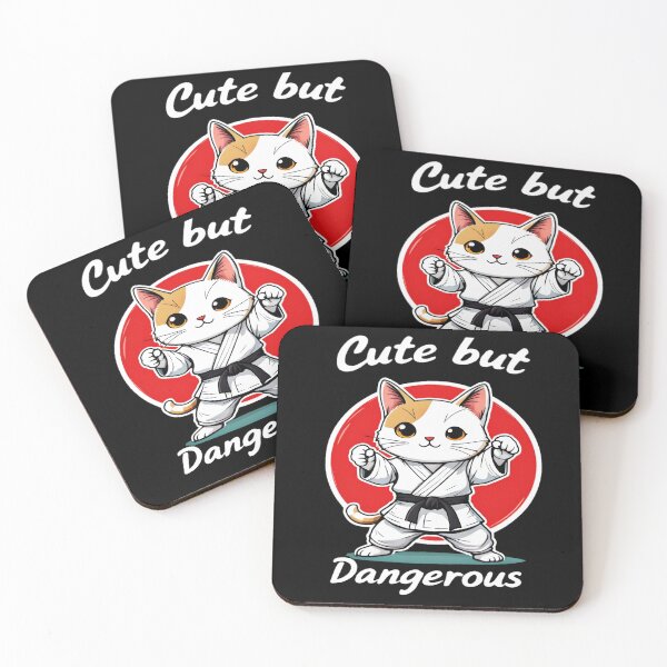 Item preview, Cute But Dangerous Funny Karate Cat designed and sold by AlphaTeez.