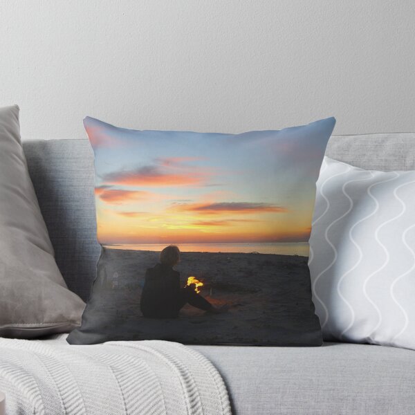 Item preview, A person, a fire, a sunrise and the Atlantic Ocean designed and sold by ZoffArt-Shop.