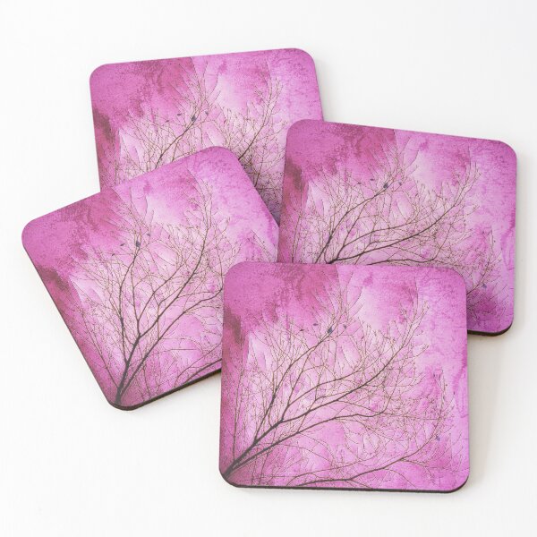 Item preview, Abstract Autumn Tree Branches with Pink Grunge Background designed and sold by SXW Designs.