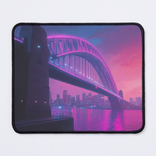 Item preview, Sydney Harbour Bridge Pink Sunset designed and sold by BurblePodcast.
