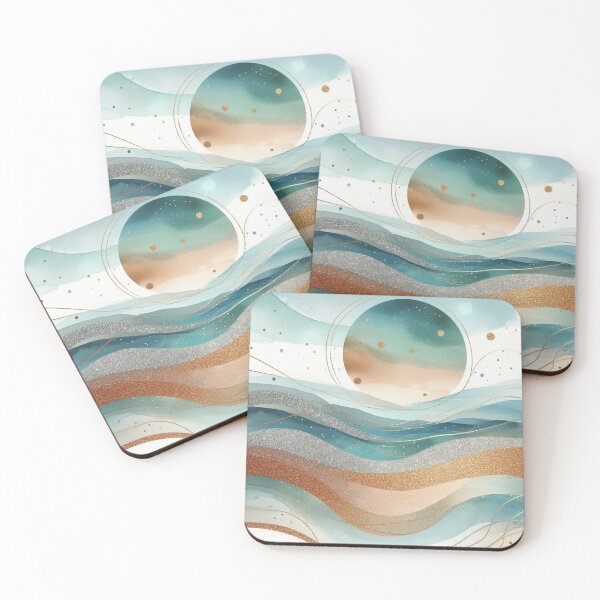 Item preview, sun over abstract bright ocean designed and sold by blondie.simmer.