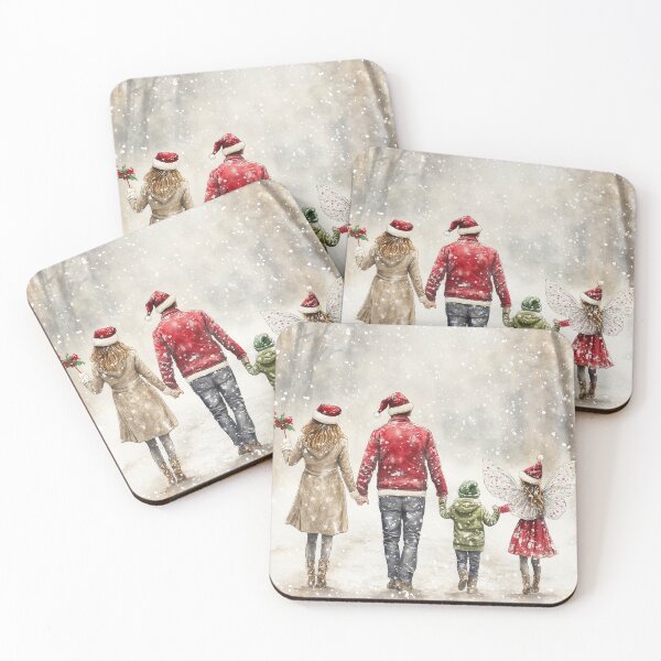 Item preview, Let It Snow - Family Walking Scene designed and sold by laurashawart.