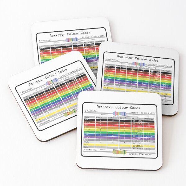 Item preview, Resistor Colour Codes for the electronic amateur/professional  designed and sold by Scorpion Creative.