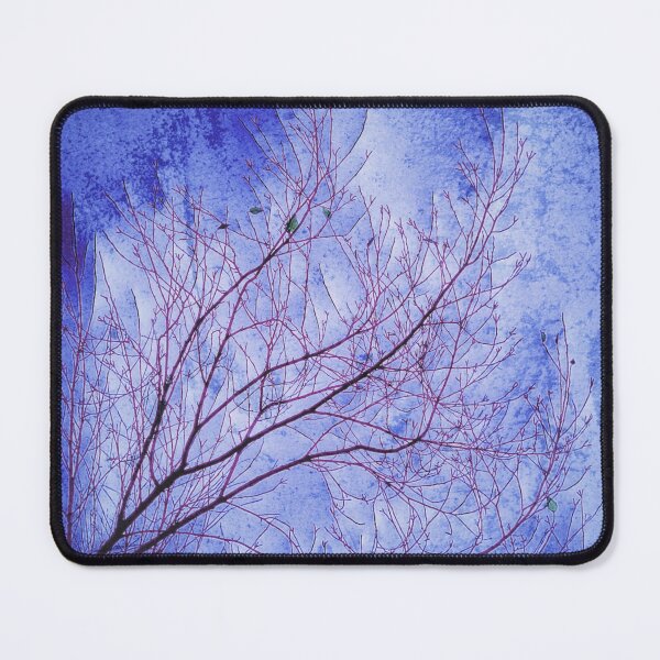 Item preview, Abstract Autumn Tree Branches with Blue Grunge Background designed and sold by SXW Designs.