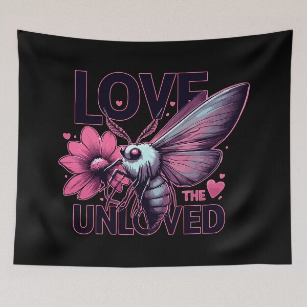 Item preview, Love The Unloved Floral Cute Moth Watercolor designed and sold by TomFrontierArt.